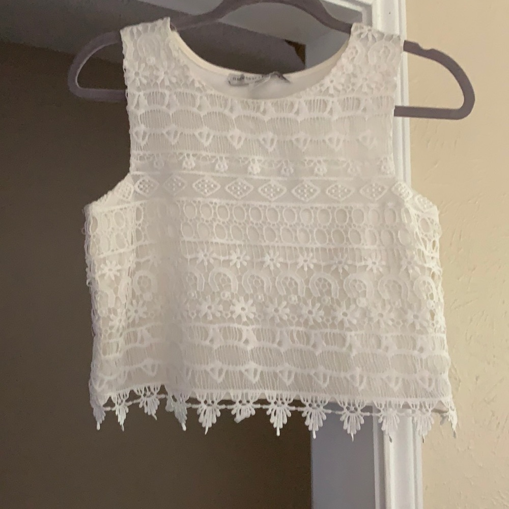 White Crop top NWT